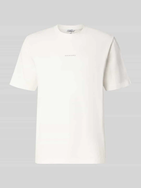 Zdjęcie produktu t-shirt o kroju relaxed fit z czystej bawełny z detal z logo Antony Morato Biały