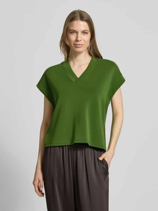 Zdjęcie produktu T-shirt o kroju relaxed fit z dodatkiem lyocellu Model 'Tencel' Scotch & Soda Zielony