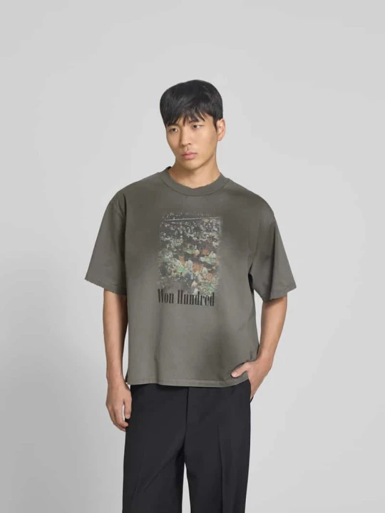 Zdjęcie produktu t-shirt o kroju relaxed fit z foto printem Won Hundred Średnioszary