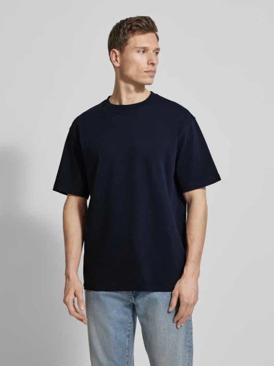 Zdjęcie produktu T-shirt o kroju relaxed fit z Mieszanka bawełny ekologicznej Model 'MAARKOS' ARMEDANGELS Granatowy