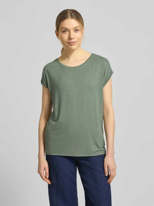 Zdjęcie produktu T-shirt o kroju relaxed fit z mieszanka wiskozy Model 'LAVA' Vero Moda