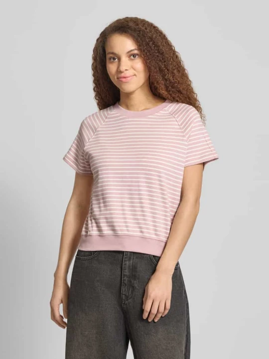 Zdjęcie produktu T-shirt o kroju relaxed fit z mieszanki bawełny z naszywką z logo G-Star Raw Jasnoróżowy melanż
