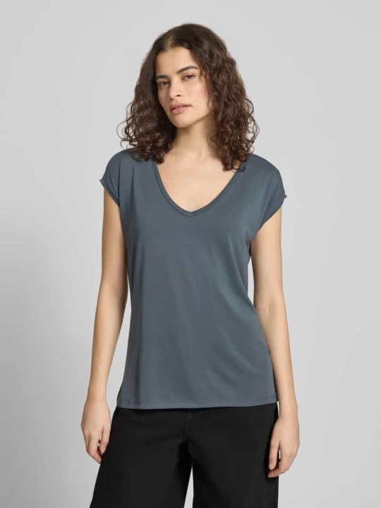 Zdjęcie produktu T-shirt o kroju relaxed fit z mieszanki modalu model ‘KAMALA’ Pieces