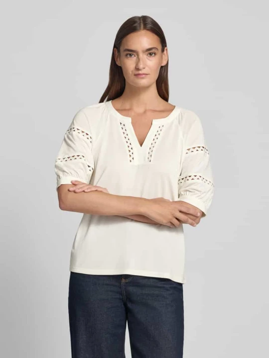 Zdjęcie produktu T-shirt o kroju relaxed fit z mieszanki modalu s.Oliver Biały