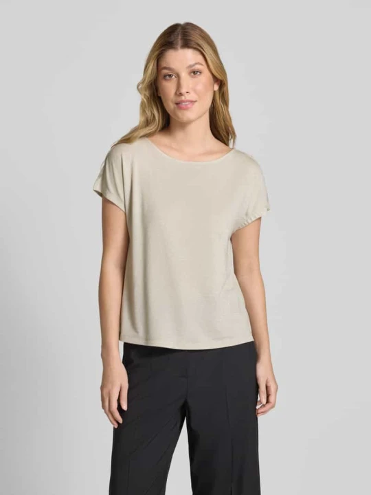 Zdjęcie produktu T-shirt o kroju relaxed fit z mieszanki wiskozy s.Oliver Beżowy
