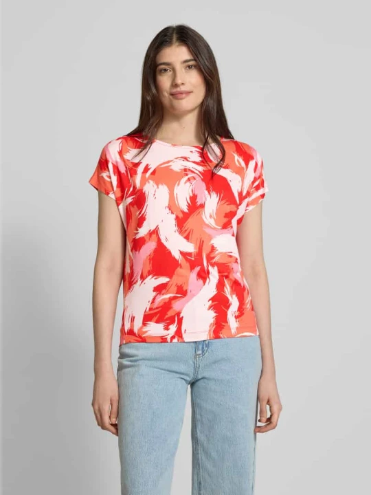 Zdjęcie produktu T-shirt o kroju relaxed fit z mieszanki wiskozy s.Oliver Czerwony