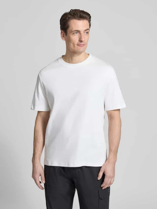 Zdjęcie produktu T-shirt o kroju relaxed fit z okrągłym dekoltem Antony Morato Złamany biały