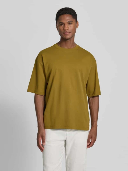 Zdjęcie produktu t-shirt o kroju relaxed fit z okrągłym dekoltem Jake*s Oliwkowy