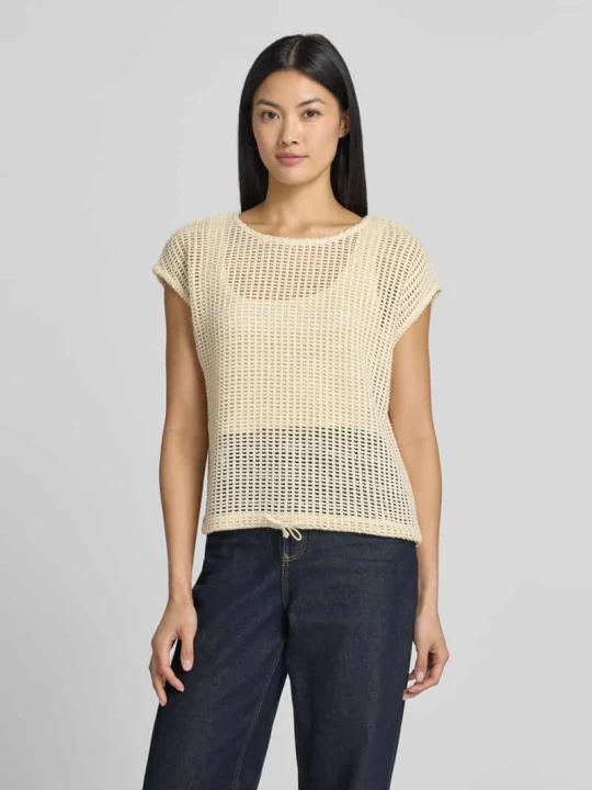 Zdjęcie produktu t-shirt o kroju relaxed fit z szydełkowej koronki s.Oliver Écru