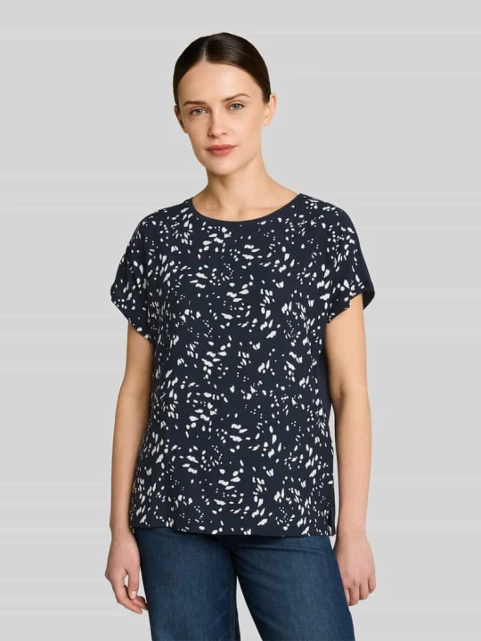 Zdjęcie produktu t-shirt o kroju relaxed fit z wiskozy Tom Tailor Jasnoróżowy