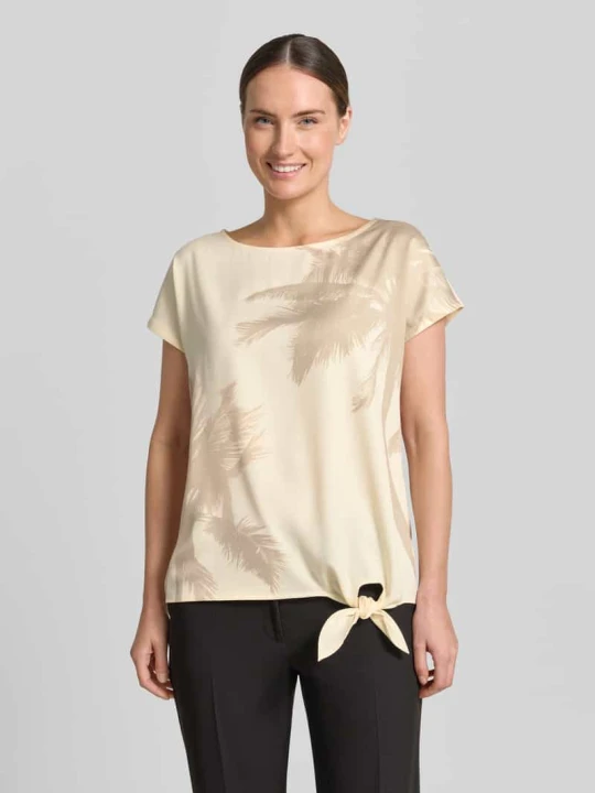 Zdjęcie produktu t-shirt o kroju relaxed fit ze wzorem na całej powierzchni s.Oliver Écru
