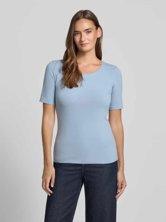 Zdjęcie produktu t-shirt o kroju slim fit z czystej bawełny Jake*s Błękitny
