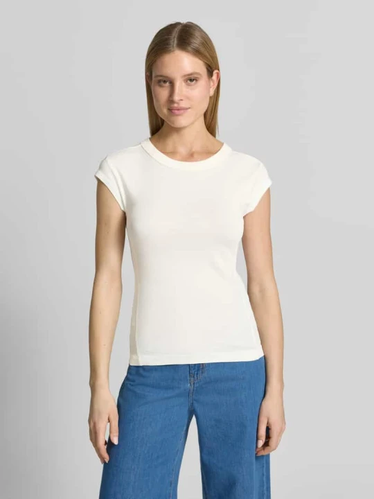 Zdjęcie produktu T-shirt o kroju slim fit z czystej bawełny Marc O'Polo Jasnoszary