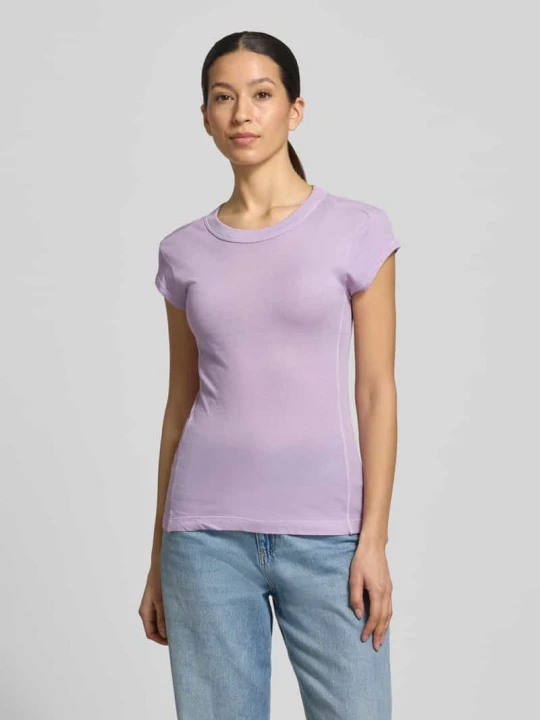 Zdjęcie produktu T-shirt o kroju slim fit z czystej bawełny Marc O'Polo Jasnofioletowy