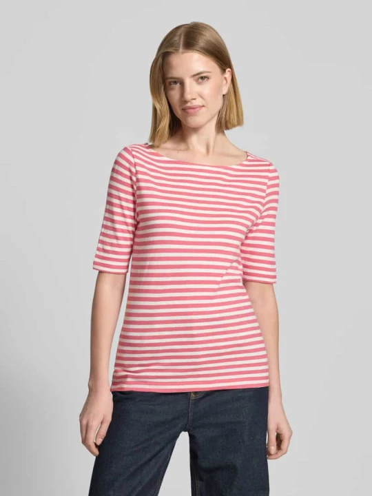 Zdjęcie produktu T-shirt o kroju slim fit z czystej bawełny s.Oliver Mocnoróżowy