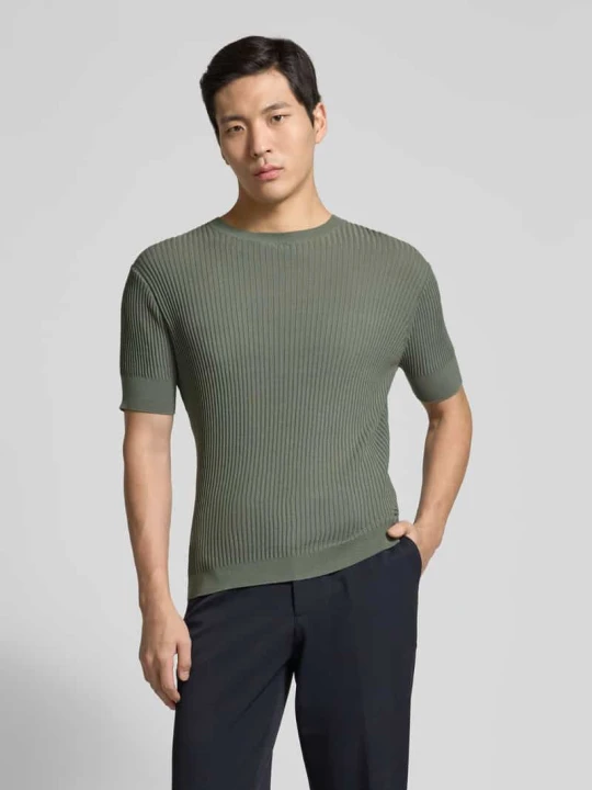 Zdjęcie produktu T-shirt o kroju slim fit z domieszką wiskozy Antony Morato Miętowy