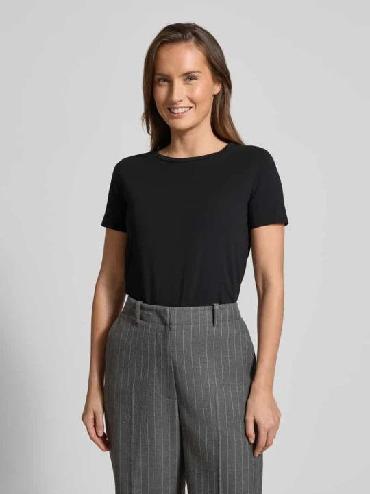 Zdjęcie produktu T-shirt o kroju slim fit z mieszanki bawełny model 'MULTIB' Weekend Max Mara Czarny