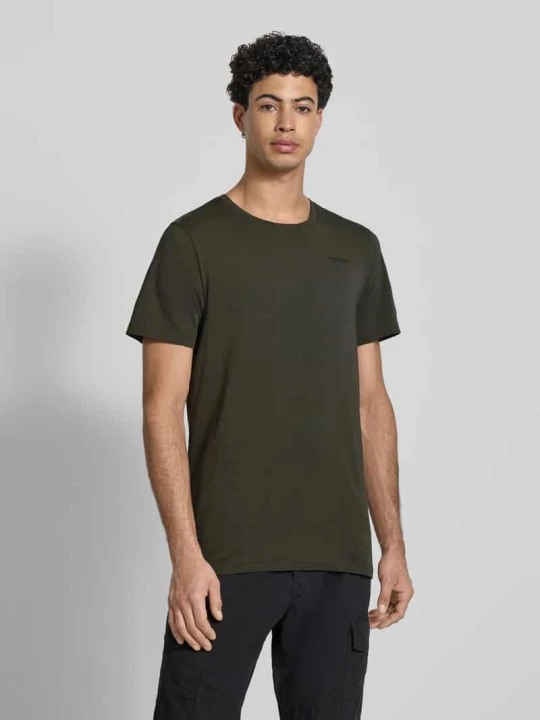 Zdjęcie produktu T-shirt w kroju slim fit z haftowanym logo G-Star Raw Antracytowy