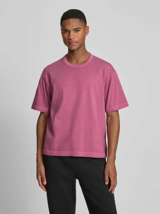 Zdjęcie produktu t-shirt o krótkim kroju z okrągłym dekoltem GAP Brudnoróżowy
