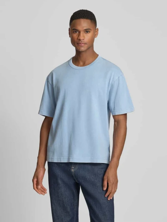 Zdjęcie produktu t-shirt o krótkim kroju z okrągłym dekoltem GAP Jasnoniebieski