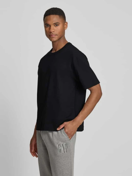 Zdjęcie produktu t-shirt o krótkim kroju z okrągłym dekoltem GAP Czarny
