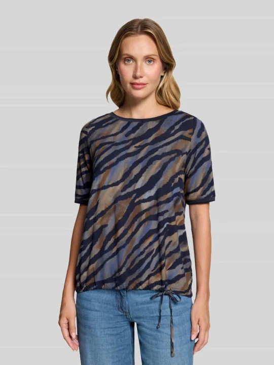 Zdjęcie produktu t-shirt o luźnym kroju z mieszanka wiskozy Betty Barclay Błękitno-niebieski