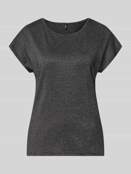 Zdjęcie produktu t-shirt o luźnym kroju z mieszanka wiskozy model 'LAVA' Vero Moda Czarny