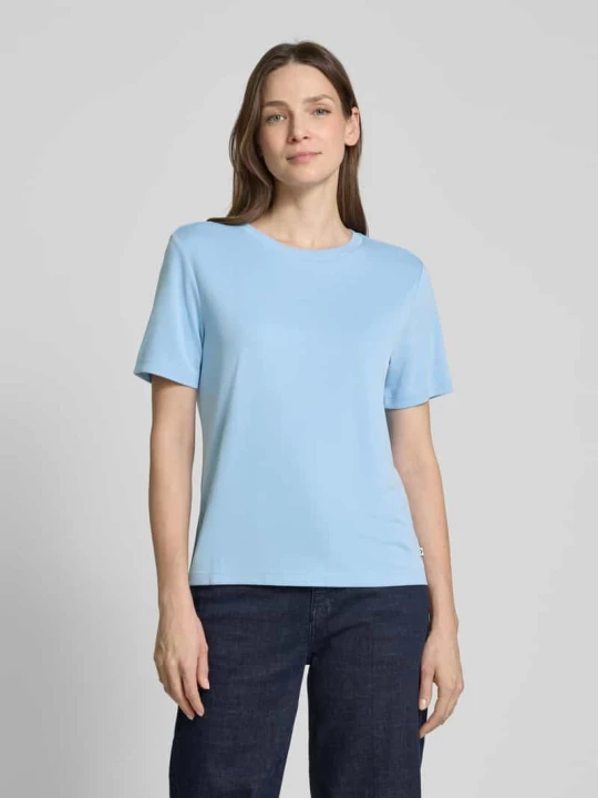Zdjęcie produktu T-shirt o luźnym kroju z mieszanki wiskozy Tom Tailor Jasnoniebieski