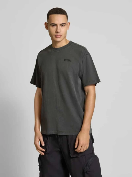 Zdjęcie produktu T-shirt o luźnym kroju z nadrukiem z logo G-Star Raw Czarny