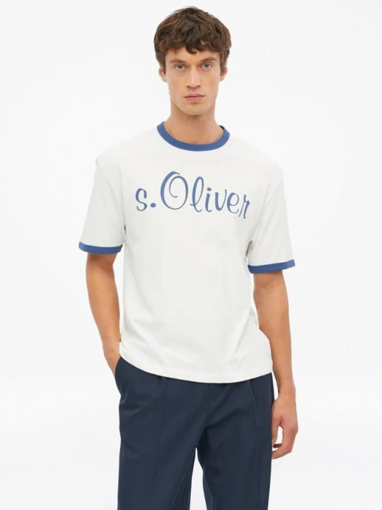 Zdjęcie produktu T-shirt o nowoczesnym kroju z logo s.Oliver
