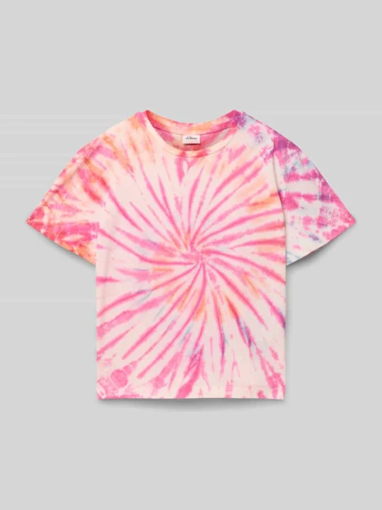 Zdjęcie produktu T-shirt o pudełkowym kroju z czystej bawełny s.Oliver Biały