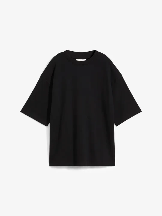 Zdjęcie produktu T-shirt oversize z ciężkiej bawełny organicznej BonPrix czarny
