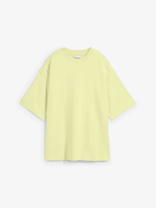 Zdjęcie produktu T-shirt oversize z ciężkiej bawełny organicznej BonPrix żółty