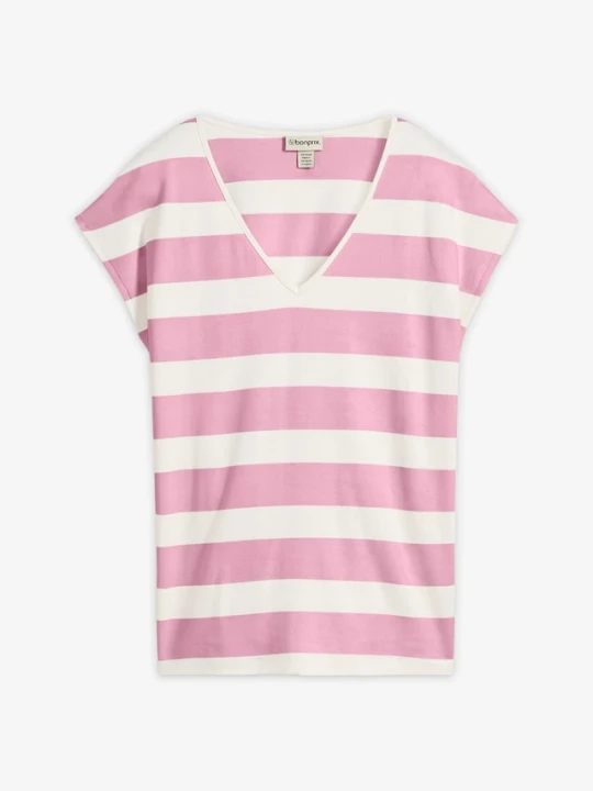Zdjęcie produktu T-shirt oversize z czystej bawełny organicznej BonPrix biały