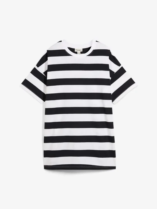Zdjęcie produktu T-shirt oversize z czystej bawełny organicznej BonPrix czarny
