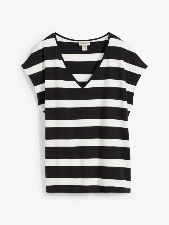 Zdjęcie produktu T-shirt oversize z czystej bawełny organicznej BonPrix czarny