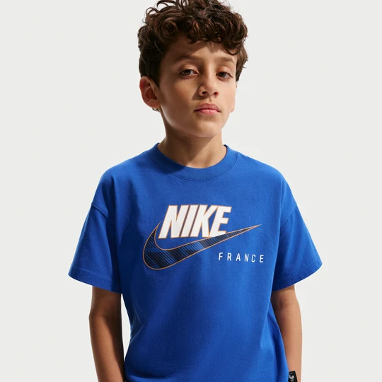 Zdjęcie produktu T-shirt piłkarski dla dużych dzieci Nike FFF - Niebieski