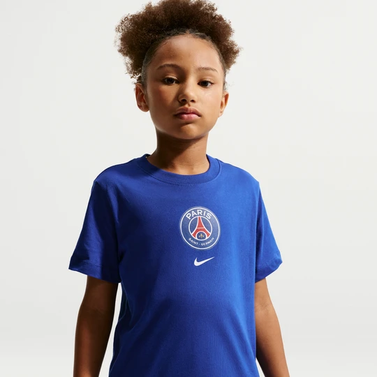 Zdjęcie produktu T-shirt piłkarski dla dużych dzieci Nike Paris Saint-Germain - Niebieski