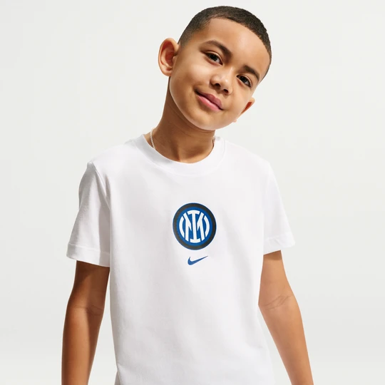 Zdjęcie produktu T-shirt piłkarski Nike dla dużych dzieci Inter Mediolan - Biel