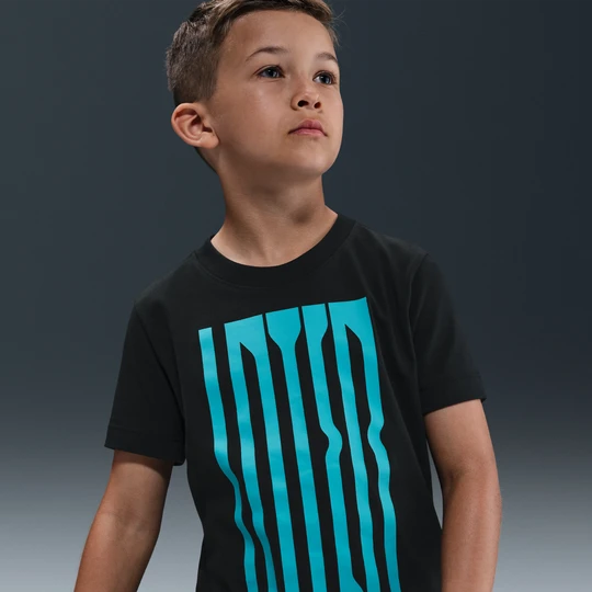 Zdjęcie produktu T-shirt piłkarski Nike dla dużych dzieci Inter Mediolan - Czerń