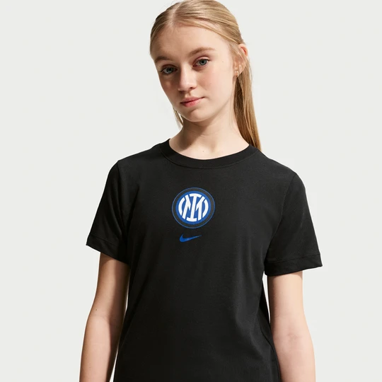 Zdjęcie produktu T-shirt piłkarski Nike dla dużych dzieci Inter Mediolan - Czerń