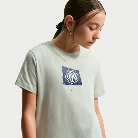 Zdjęcie produktu T-shirt piłkarski Nike dla dużych dzieci Inter Mediolan - Szary