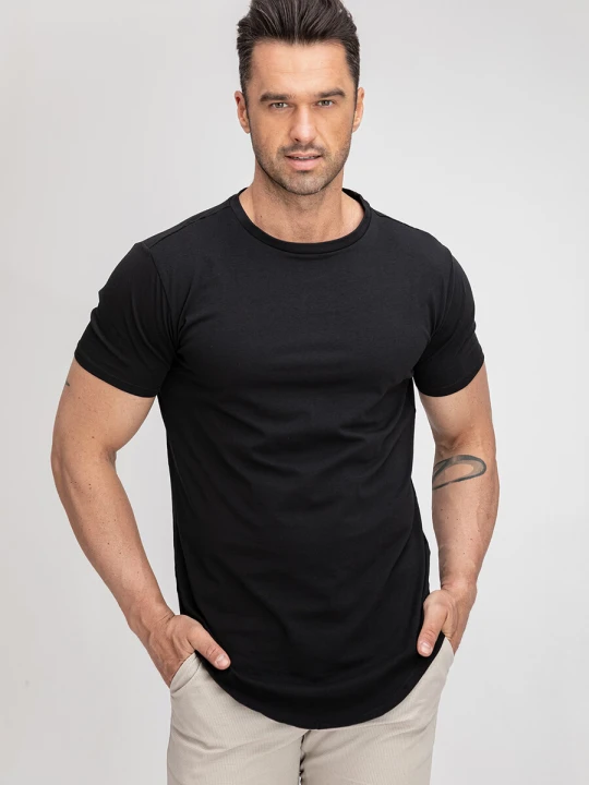Zdjęcie produktu T-shirt REMO 01000A90GSA Giacomo Conti czarny