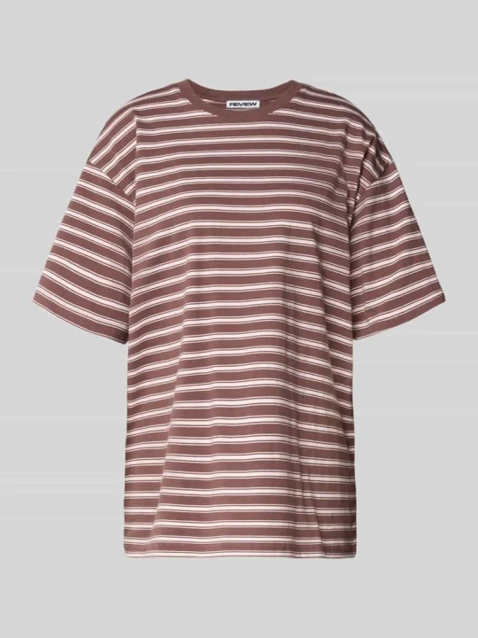Zdjęcie produktu T-shirt REVIEW Ciemnobrązowy