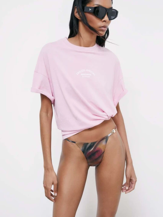 Zdjęcie produktu T-shirt Self Retreat Patrizia Pepe różowy
