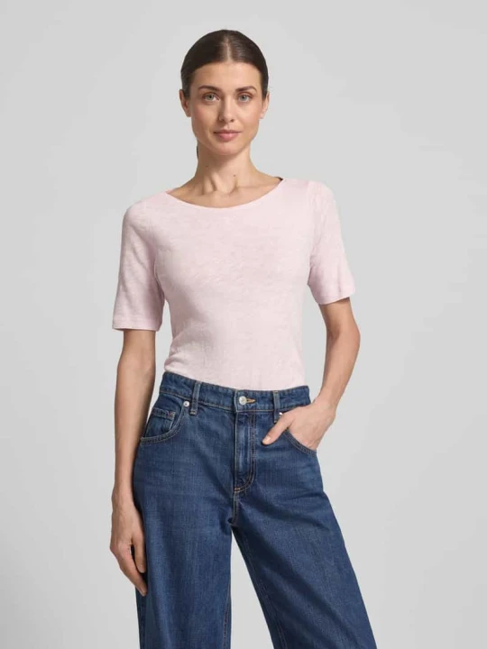 Zdjęcie produktu T-shirt Slim Fit z czystej bawełny Marc O'Polo Jasnoróżowy