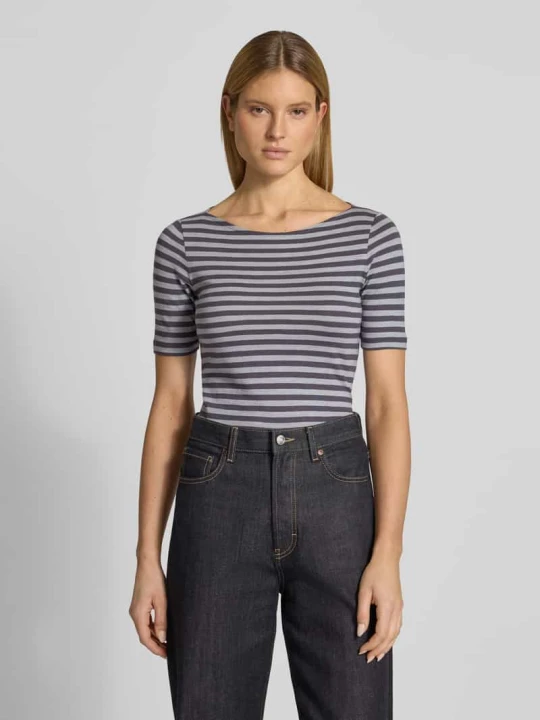 Zdjęcie produktu T-shirt Slim Fit z czystej bawełny Marc O'Polo Średnioszary