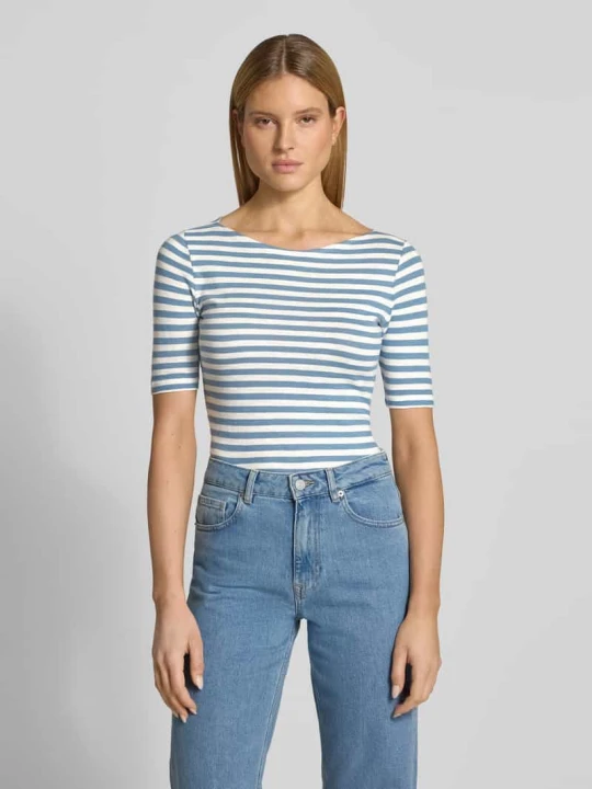 Zdjęcie produktu T-shirt Slim Fit z czystej bawełny Marc O'Polo Jasnoniebieski