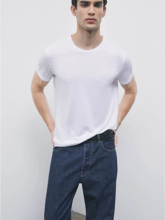 Zdjęcie produktu T-shirt slim z bawełny Patrizia Pepe biały