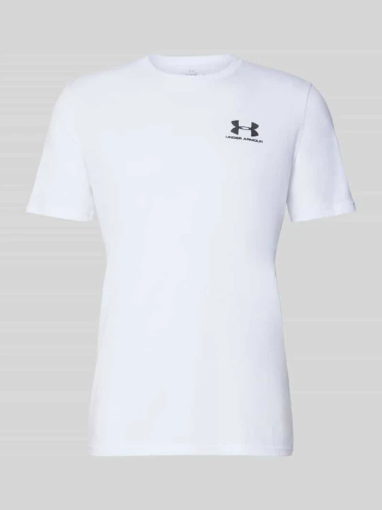 Zdjęcie produktu t-shirt sport o kroju regular fit z mieszanki bawełny Under Armour Czarny